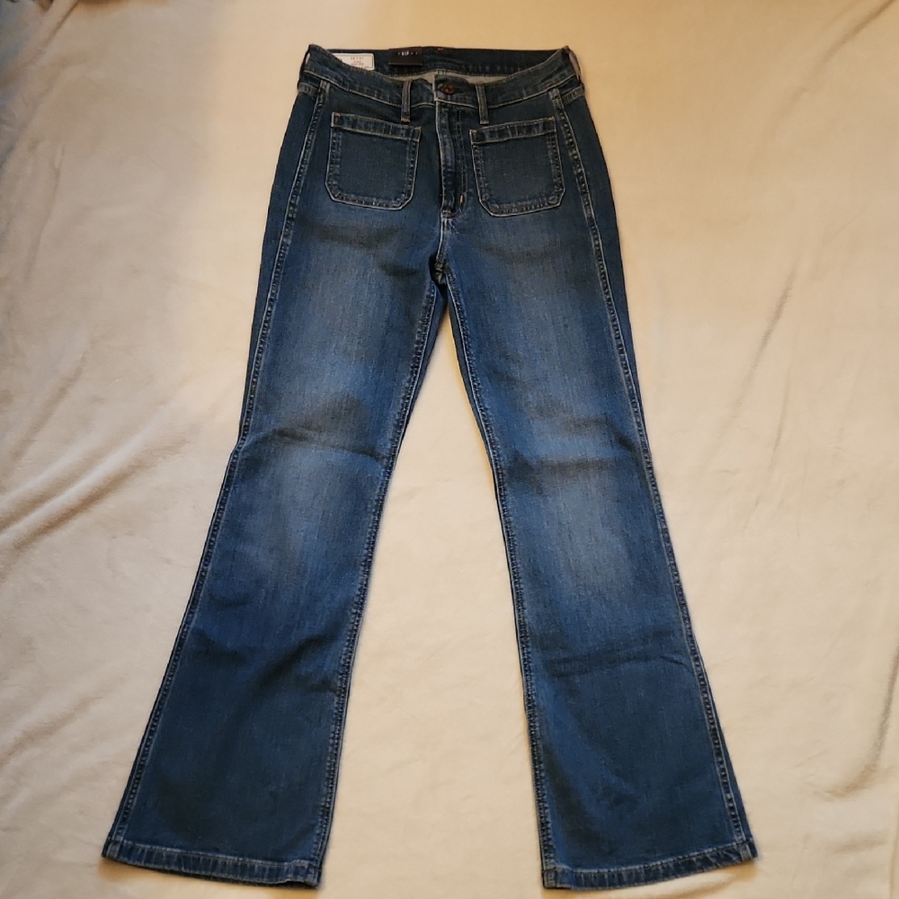 GAP Blue Flare Wide Leg Jeans Classic Denim